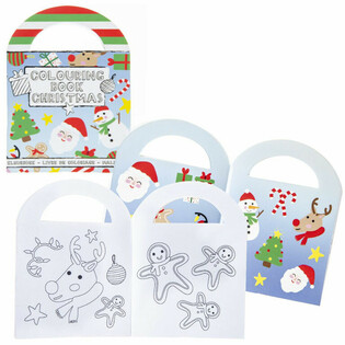 Buku Mewarnai Natal Kecil dengan Stiker (48 pcs)