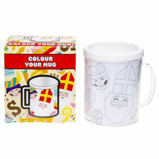 Gelas Minum Mewarnai Sendiri Sinterklaas (Isi 2 Pcs)