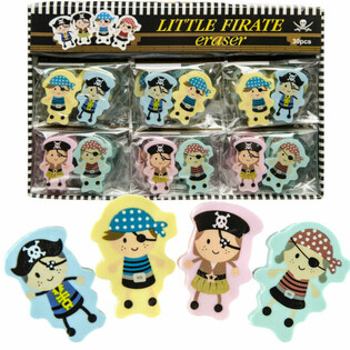 Set Penghapus Figur Bajak Laut - 2 Pcs dalam Display