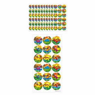 STIKER FUN - STIKER DINOSAURUS - 18 STIKER PER LEMBAR (10 pcs)