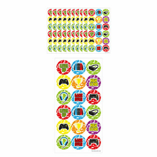 Stiker Gamer Fun - 10 Lembar isi 18 Stiker