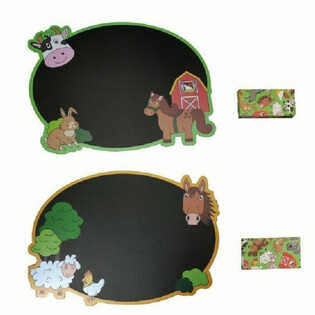 Papan Tulis Kapur Hewan Ternak Termasuk Kapur Tulis isi 24 pcs