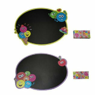 Papan Tulis Kapur Smiley dengan Kapur (Display 24 pcs)