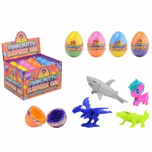 Foam Putty Surprise Egg - dengan Mainan Kejutan dalam Display (24 pcs)