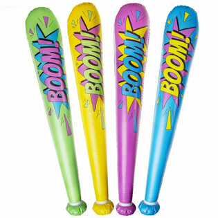 Pemukul Tiup Besar 'Boom!' - 85cm - Mix Warna (12 pcs)