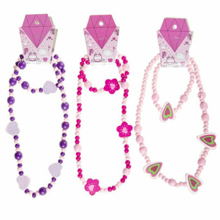 Set Kalung + Gelang Kayu Anak (48 pcs)