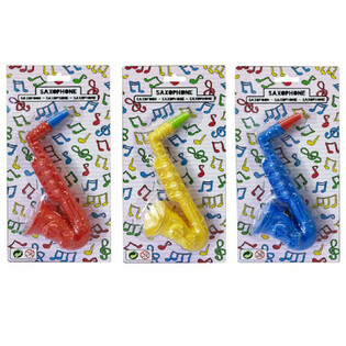 Saksofon Mainan - 16 cm - Beragam Warna - Isi 12 per Kartu