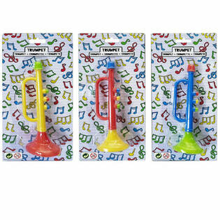 Terompet dengan Kartu - 15 cm - Campuran Warna