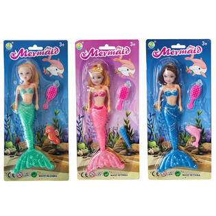 Boneka Duyung / Mermaid dengan Kartu (6 pcs)