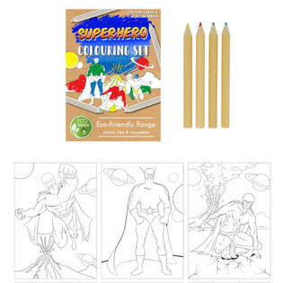 SET MENGGAMBAR SUPERHERO RAMAH LINGKUNGAN (25 pcs)