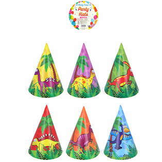 TOPI PESTA MIX DINOSAURUS (120 PCS)