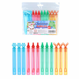 STIK GELEMBUNG SABUN NATAL BERWARNA (1 Pak isi 12 pcs)