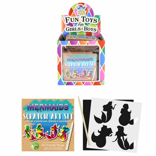 KERTAS GORES AJAIB RAMAH LINGKUNGAN TEMA PUTRI DUYUNG (108 pcs)
