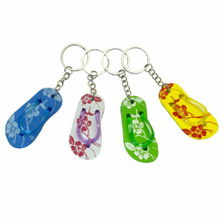Gantungan Kunci Sandal Jepit pada Kartu (48 pcs.)