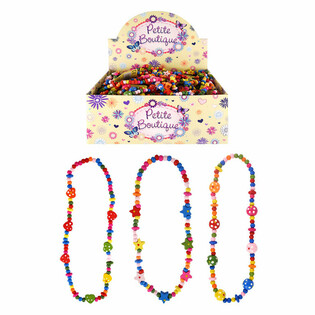 Kalung Kayu Anak-anak dalam Display (48 pcs)