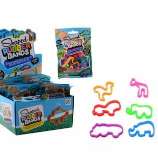 SET 6 GELANG SILIKON HEWAN LIAR DALAM DISPLAY (36 pcs)