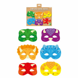 Masker Kertas Dinosaurus RAMAH LINGKUNGAN (12 Pcs)