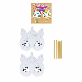 RAMAH LINGKUNGAN - Warnai Masker Unicorn Sendiri (12 set)
