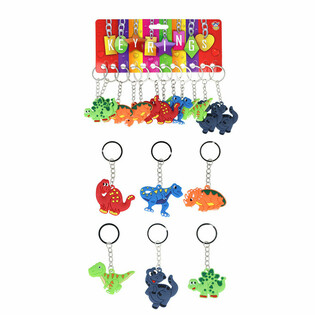 Gantungan Kunci Dinosaurus (12 buah)