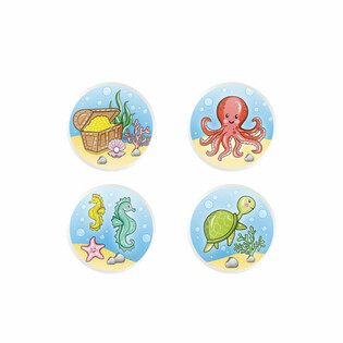 MIX SEA LIFE / HEWAN LAUT - BOLA BEKEL &Oslash;3.3 Cm. (100 pcs)