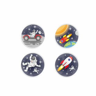 MIX LUAR ANGKASA - BOLA BEKEL &Oslash;3.3 Cm. (100 pcs.)