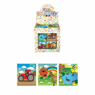 Buku Catatan Kecil Tema Peternakan di Kotak Display (480 pcs)