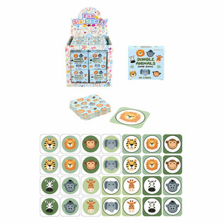 Game Memori Kecil - Model Hewan Hutan - Dalam Display (64 pcs)