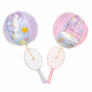 Raket Paddle dengan Bola - Unicorn (12 pcs)