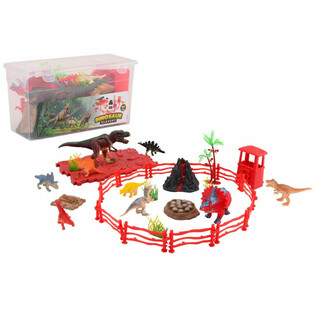 SET MAINAN DINOSAURUS DALAM KOTAK PENYIMPANAN (1 pc)