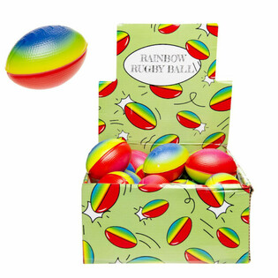BOLA RUGBY PELANGI DALAM DISPLAY (24 pcs)