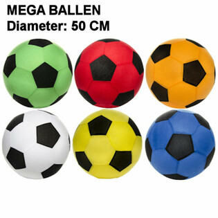 BOLA RAKSASA - DIAMETER: 50 CM - DISPLAY CAMPUR WARNA (12 pcs)