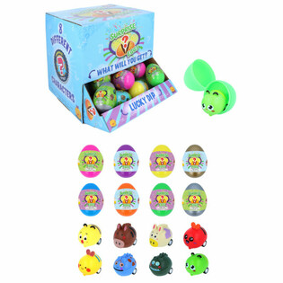Display Telur Kejutan Hewan Peternakan Tarik Mundur (48 pcs)