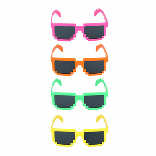 PIXEL SHAPE - KACAMATA HITAM ANAK (12 pcs)