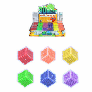 Mainan Labirin Kubus Edukasi Bola dalam Display (24 pcs)