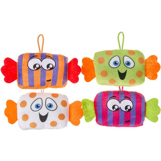 BONEKA PERMEN PLUSH - PANJANG 23 CM - WARNA CAMPUR (24 pcs)