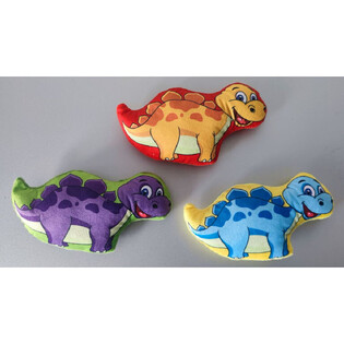 DINOSAURUS BONEKA PLUSH - CAMPUR WARNA (24 pcs)