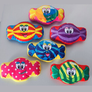 Permen Boneka Plush - Campuran Warna (24 pcs)