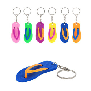 GANTUNGAN KUNCI SANDAL JEPIT - CAMPURAN WARNA (60 pcs)