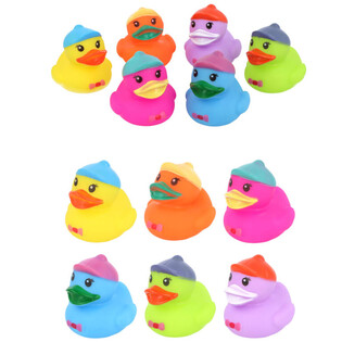 Bebek Karet Mandi Warna-Warni Mix 5.5x5.5x5cm (144 pcs)
