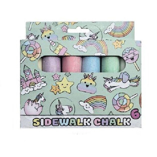 6 Pcs Kapur Tulis Jalanan Besar - Model: Unicorn (12 pcs.)