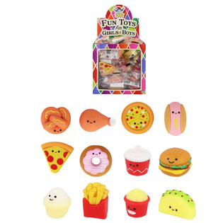 Squishy Fast Food untuk Kotak Undian (Lucky Dip) - Dalam Display (60 pcs)
