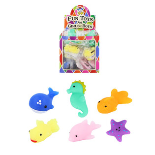 Mainan Squishy Binatang Laut untuk Undian - Dalam Display (96 pcs)