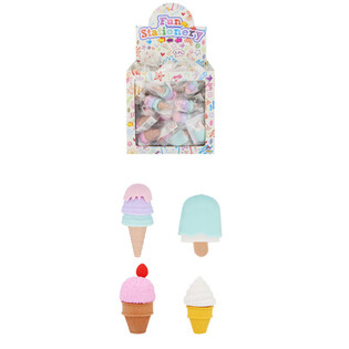 PENGHAPUS - MODEL: MIX ES KRIM - DALAM DISPLAY (100 pcs)
