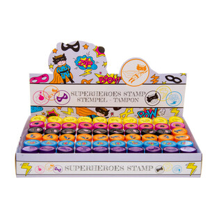 STEMPEL SUPERHERO DALAM DISPLAY (60 pcs)