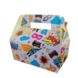 Kotak Menu Anak Superhero - 22,5 x 12 x 9,5 cm (24 pcs)