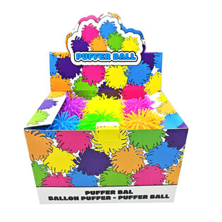 BOLA PUFFER BESAR - 15CM - DALAM DISPLAY (12 pcs)
