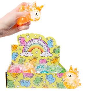 SQUEEZE UNICORN - CAMPUR WARNA - DALAM DISPLAY (12 pcs)