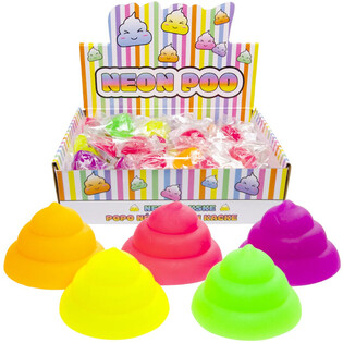 SQUEEZE KOTORAN NEON - WARNA MIX - DALAM DISPLAY (50 pcs)