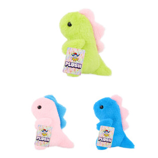 Boneka Dinosaurus Plush - Tinggi 17cm - Campur Warna (12 pcs)