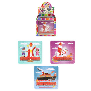 PUZZLE - SINTERKLAAS - 13 x 12 CM. DALAM DISPLAY (108 pcs)